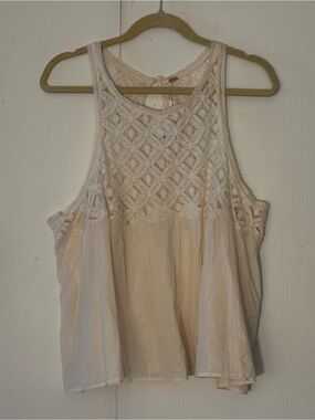 NWT Free People Wandering Light Boho Crochet Lace Tank Top